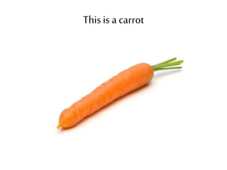 This is a carrot 
 