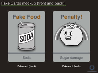 Fake Cards mockup (front and back)
Fake card (front)
Sugar damage
Penalty!
Fake card (back)
Soda
Fake Food
 
