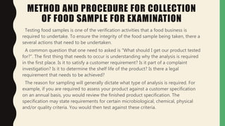 Food hygiene and inspection [autosaved] | PPT