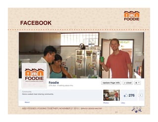 FACEBOOK

MSD FOODIES | FOODING TOGETHER | NOVEMBER 27 2013 | SERVICE DESIGN MASTER	
  	
  

23	
  

 