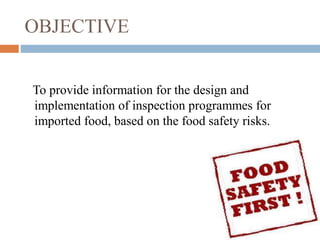 Food import control | PPTX