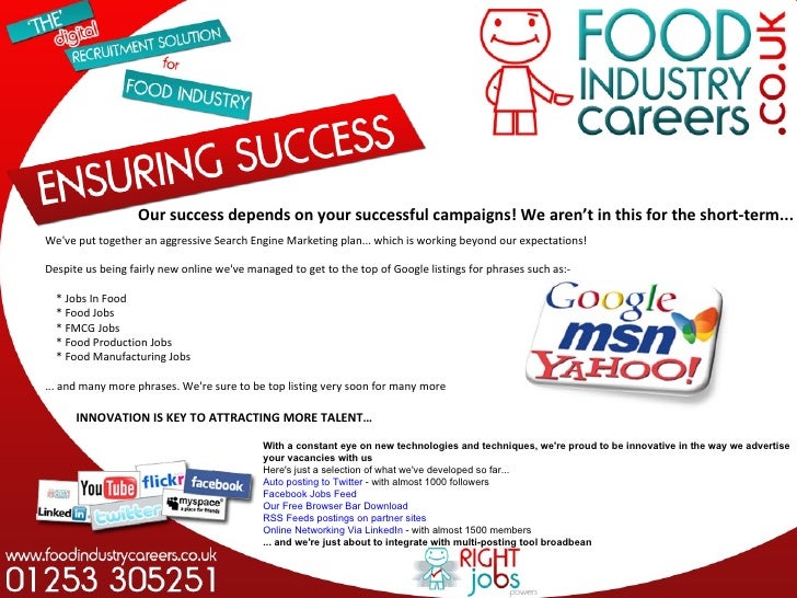 Food Industry Careers Media Pack 2010