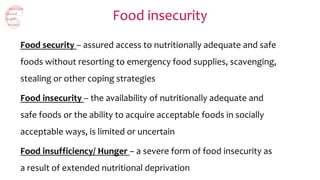 Food insecurity and maternal mental health | PPTX