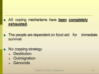 Comprehensive Analysis of Food Insecurity Stages and Coping Strategies ...