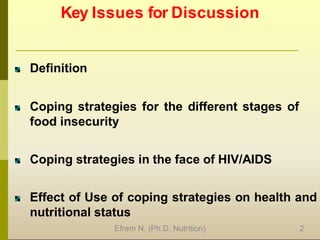 Comprehensive Analysis of Food Insecurity Stages and Coping Strategies ...