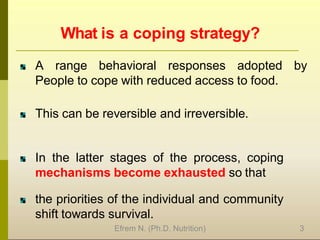 Comprehensive Analysis of Food Insecurity Stages and Coping Strategies ...
