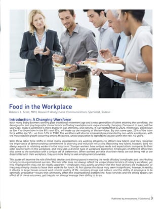 Food in the Workplace | PDF