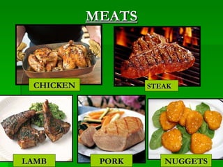 STEAK LAMB PORK CHICKEN NUGGETS MEATS