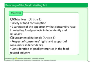 Food Labeling System in Japan_2013 | PDF