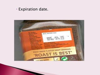  Expiration date.
 