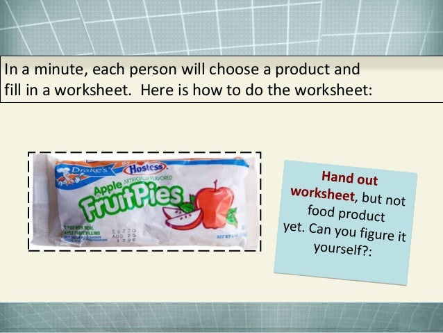 Food Label Reading