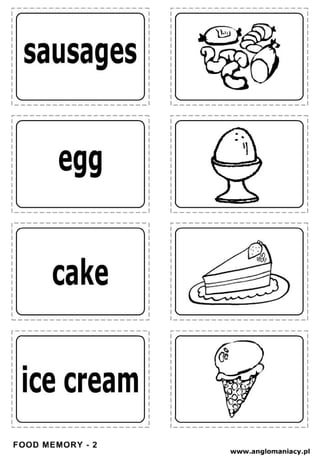 flash card Food m