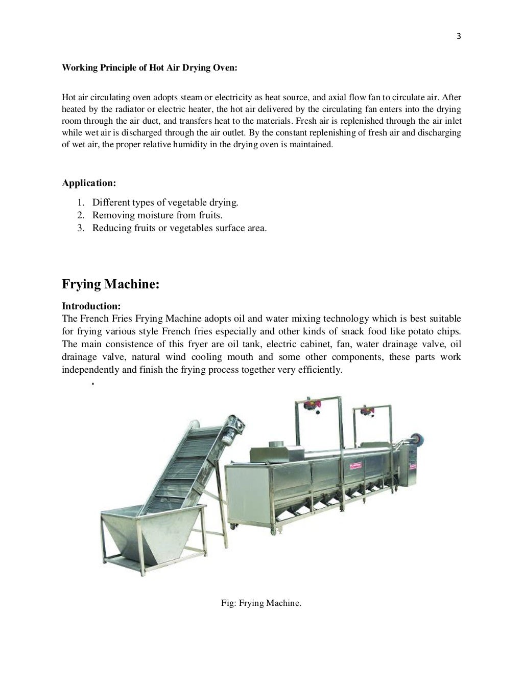 Food Machinery
