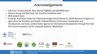 Overview of traditional food markets in Asia Pacific