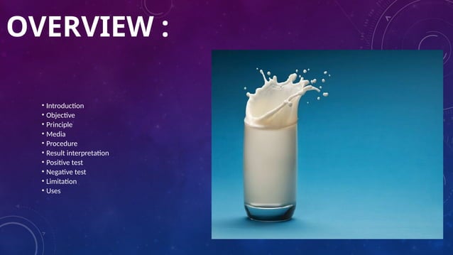 Food Microbiology - Litmus milk test | PPTX
