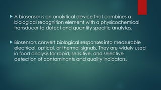 Advanced Biosensors and Nutraceuticals: Innovations in Food Safety and ...