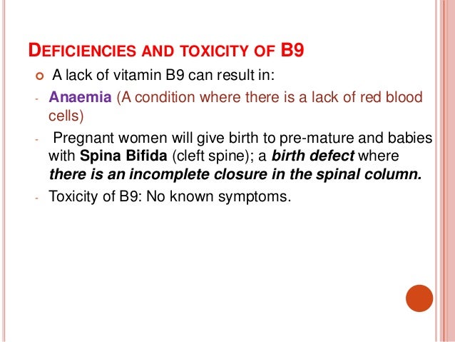 Food Nutrition Topic Vitamins B9 B12