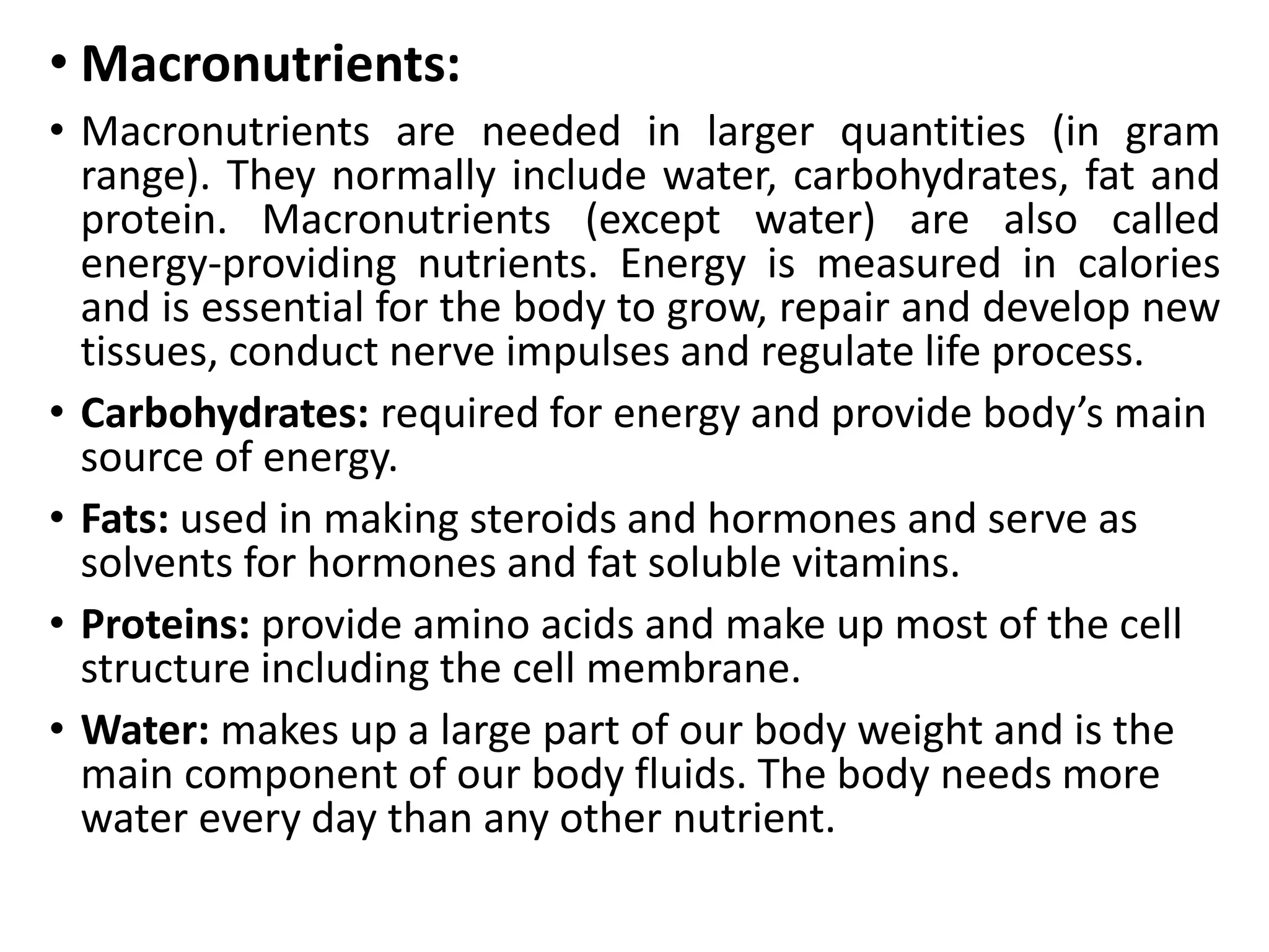 Food Nutritions, Macro and micromolecules_SAE.pptx