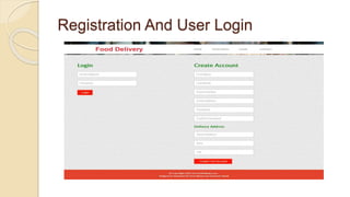 Registration And User Login
 