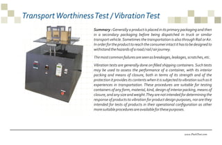 Food Packaging Testing Equipment by PackTest | PDF