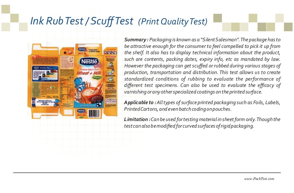 Food Packaging Testing Equipment by PackTest