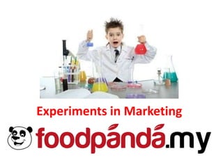 Experiments in Marketing 
 