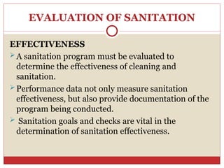 Food manufacturing plants Sanitation.ppt