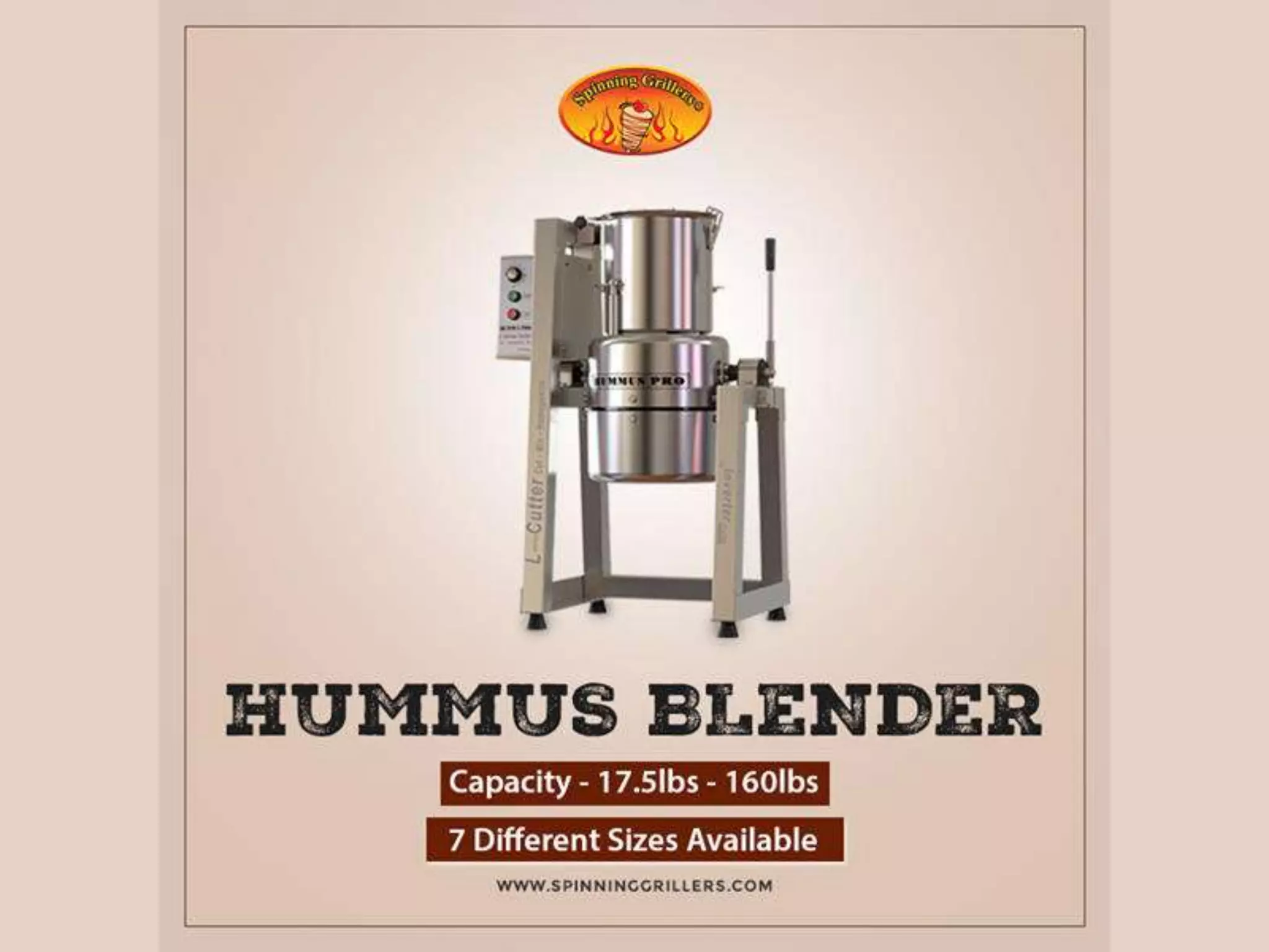 Commercial food preparing machine