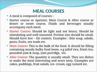 Food preparation and its management ppt for free | PPT