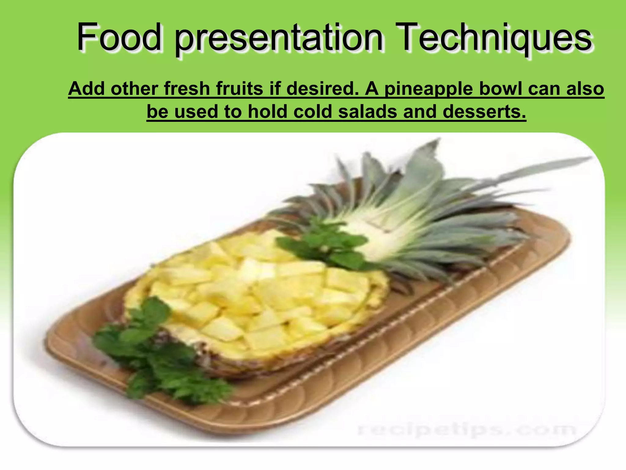 Food presentation | PPTX