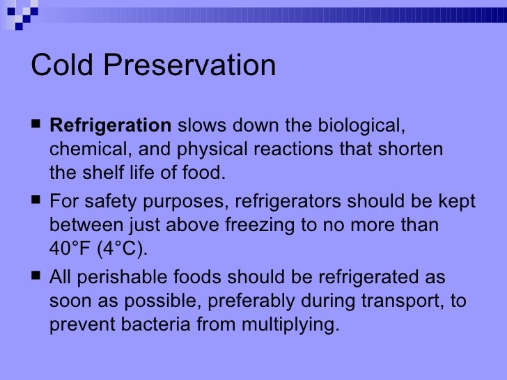 Food Preservation