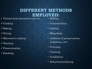 Types Of Food Processing Methods food_processing-1.ppt