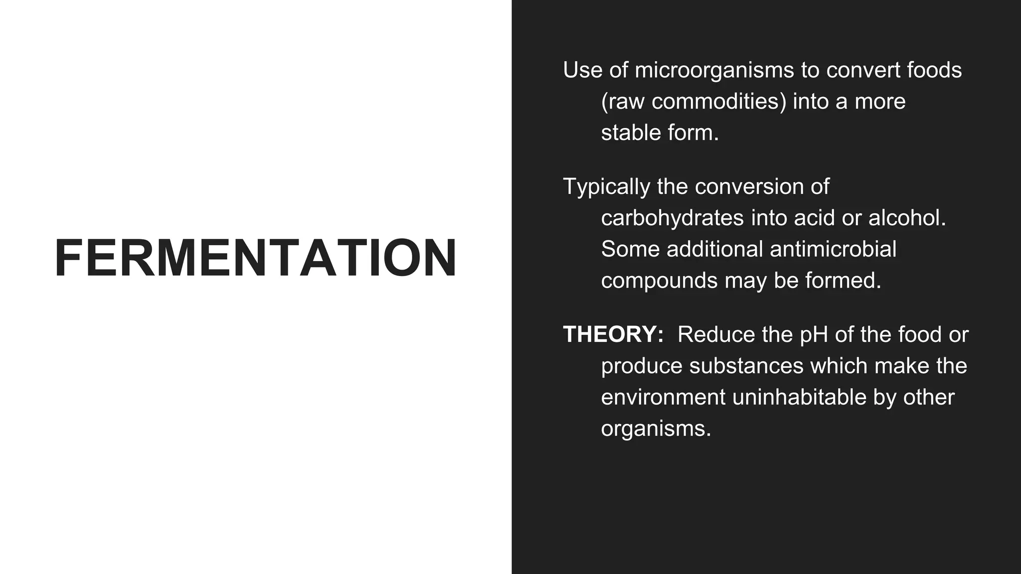 Food processing, types , advantages , explanation | PPTX