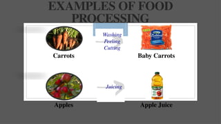 Food Processing and the three types of processed foods | PPTX