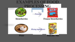 Food Processing and the three types of processed foods | PPTX
