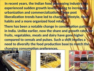 Comprehensive Overview of Food Processing Industry and Trends | PPTX