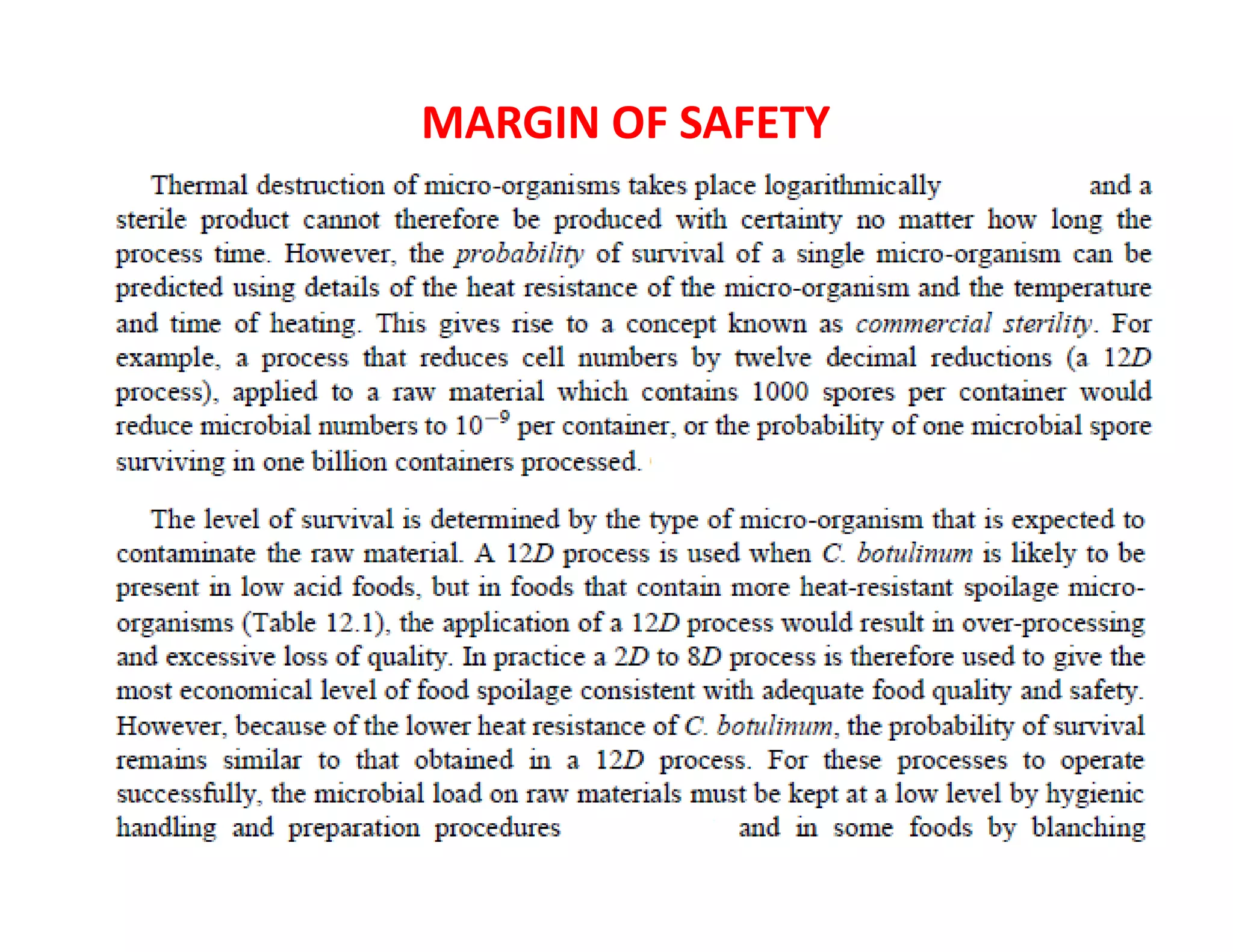 MARGIN OF SAFETY
 