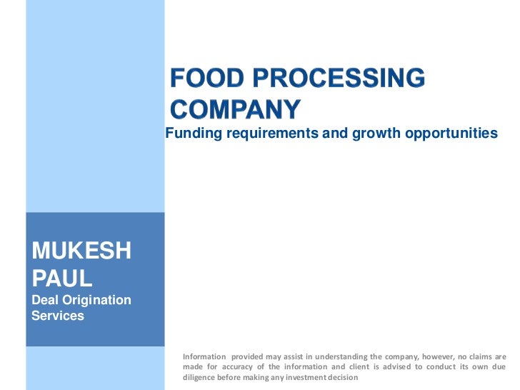 Food Processing Company