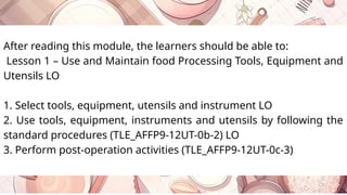 Food Processing Exploratory module 2 FP. | PPTX