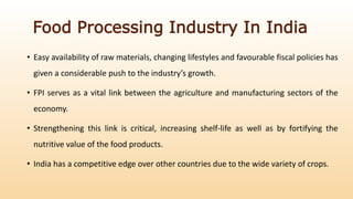 Food processing industry | PPTX