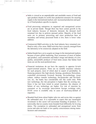 Food processing industry and Enterpeise | PDF