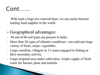 Food processing in India | PPTX