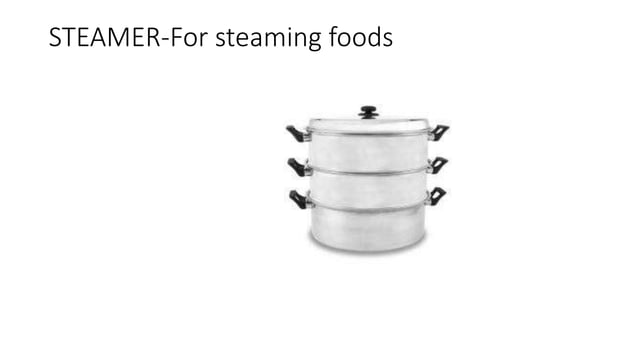 FOOD PROCESSING TOOLS WITH LABEL AND USES.pptx | Cooking | Food & Drink
