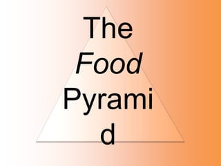 The
Food
Pyramid
 