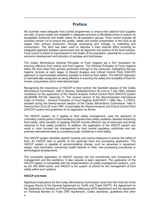 Food quality and safety systems a training manual on | PDF