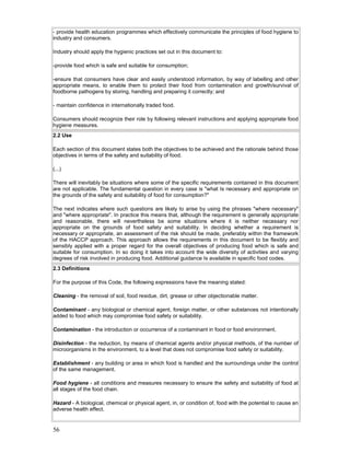 Food quality and safety systems a training manual on | PDF