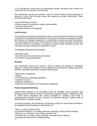Food quality and safety systems a training manual on | PDF
