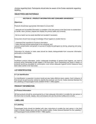 Food quality and safety systems a training manual on | PDF