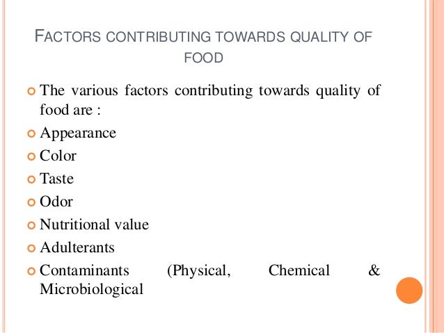 quality food food quality parameters quality food food quality parameters