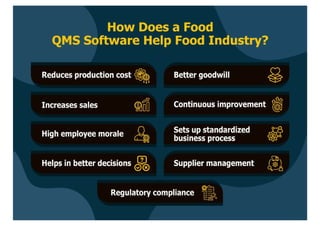  QMS Software for Food Industry